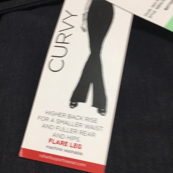 NWT Rafaellar Curvy Flare leg Navy Dress pants - Picture 3 of 9